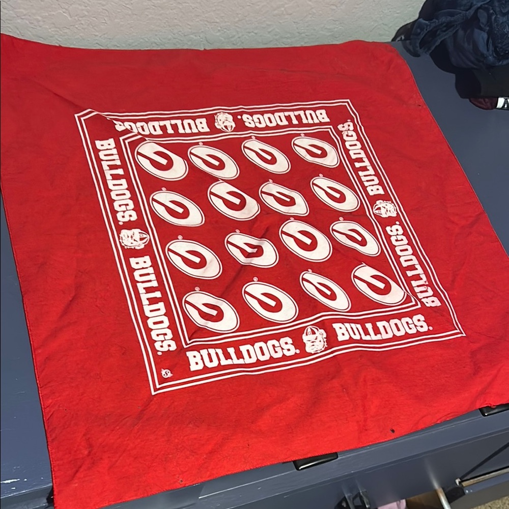 Red UGA Georgia Bulldogs Bandana 20”x20” |G11